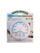 Термометр уличный, механический, гигрометр, круглый, металлический - фото 53890491