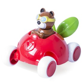 Игрушка «Машинка-брусничка», с мишкой, 14 см Ош