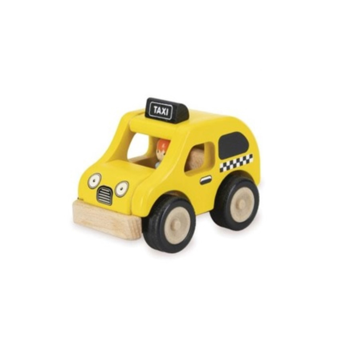 Деревянная игрушка Miniworld «Такси» - фото 1908474763