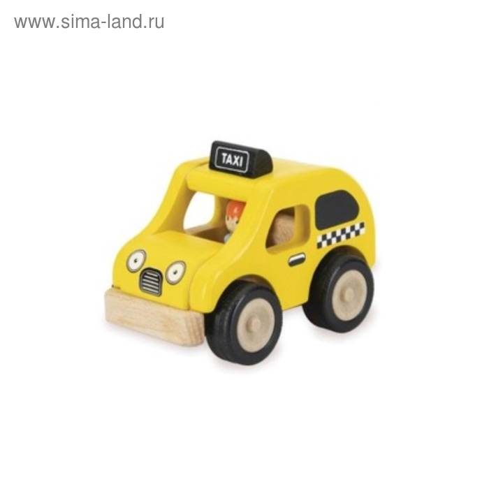 Деревянная игрушка Miniworld «Такси» - Фото 1