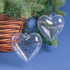 Набор новогодних украшений под раскраску «Сердце» 2 шт., размер собранного: 6,5 см,МИКС - Фото 2