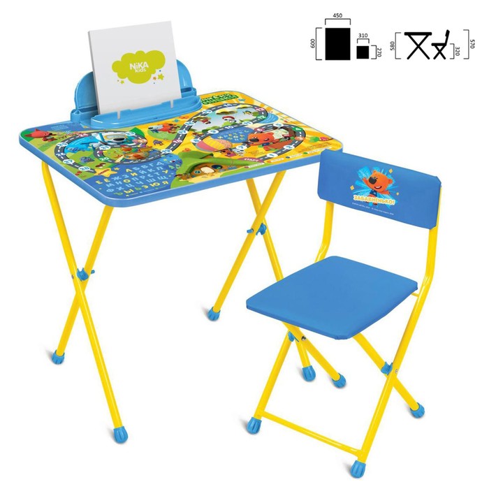 Комплект детской мебели «Ми-ми-мишки»: стол, стул мягкий, цвета МИКС - Фото 1