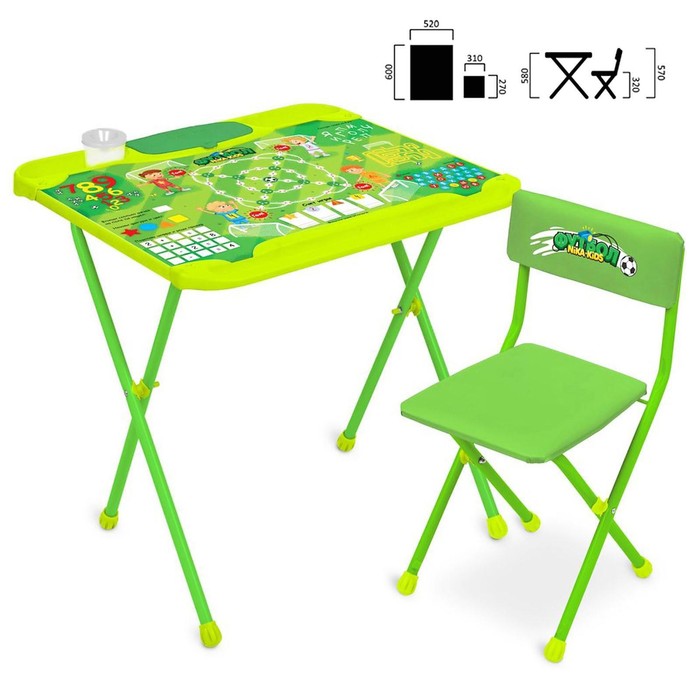 Комплект детской мебели «Футбол», стол, стул мягкий, цвета МИКС - фото 1909948060