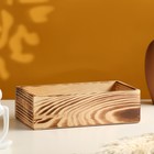 Кашпо деревянное 24×14×9 см Элегант, обжиг Дарим Красиво - фото 2886133