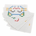 Магнитный планшет для рисования «Пуговки», большой, 10 трафаретов, 266 ячеек, 126 пуговок - Фото 9