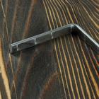 Кочерга узбекская с деревянной ручкой, с узором, 50/1 см, полная длина 65 см, сталь 3 мм - Фото 2