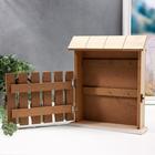 Ключница дерево 6 крючков "Кактусы в горшочках. Home" 26,8х21,7х6 см - фото 42096783