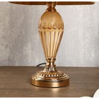 Лампа настольная "Эмилия" 1хЕ27 40Вт золото-бежевый 26х26х46 см RISALUX - Фото 4