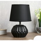Лампа настольная «Фавия» 1×40 Вт Е14 черный 20×20×28 см RISALUX - Фото 1