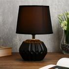 Лампа настольная «Фавия» 1×40 Вт Е14 черный 20×20×28 см RISALUX - Фото 2