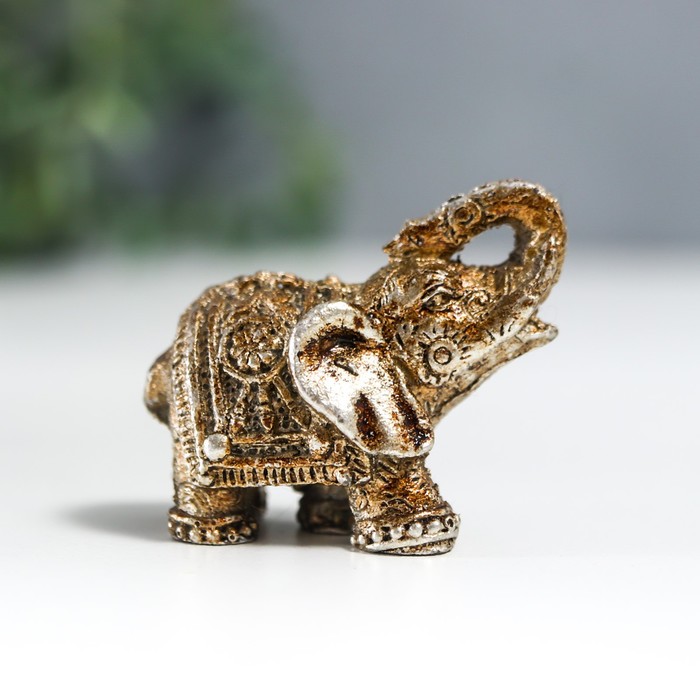 Сувенир полистоун "Микро слонёнок" 3,8х4,4х2,1 см - Фото 1