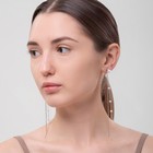 Серьги "Дождик", цвет белый в серебре - фото 26595231