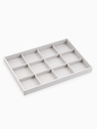 Подставка для украшений QF, 12 ячеек, флок, 35×24×3 см, серая - Фото 2