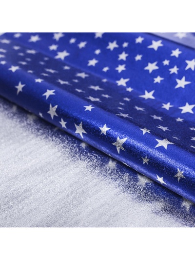 Плёнка упаковочная фольгированная «Радостного праздника», 70 х 50 см