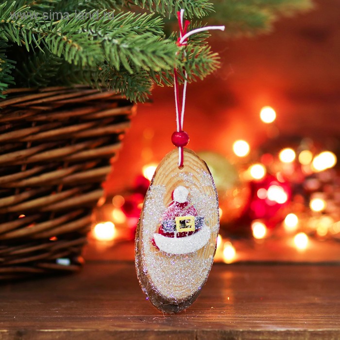 Новогодняя подвеска «Праздник» 0,5х5х10 см МИКС - Фото 1