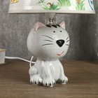 Светильник детский RISALUX «Котенок», керамика, 1×40 Вт, E14, 20×20×32 см - Фото 5