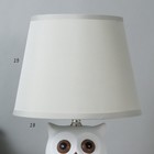 Светильник детский керамика "Сова" 1x40Вт E14 серый 20х20х32,5 см RISALUX - Фото 4