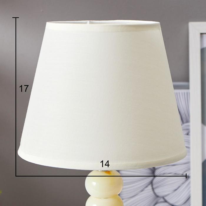 Лампа настольная с подсветкой "Лакрима" 1х40Вт Е27 белый 21х21х36 см RISALUX - фото 1907017033
