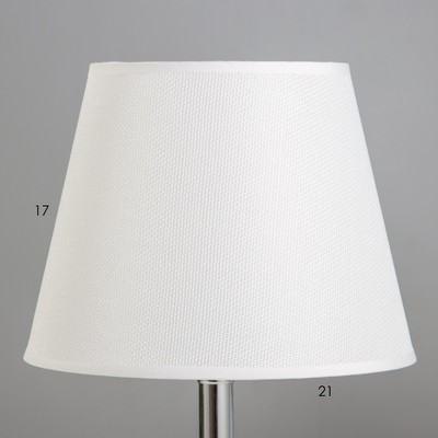 Лампа настольная «Алора» 1×40 Вт Е27 хром 21×21×36 см RISALUX