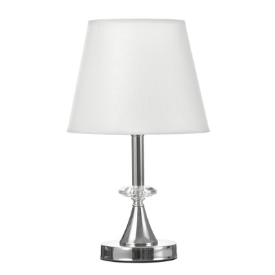 Лампа настольная «Алора» 1×40 Вт Е27 хром 21×21×36 см RISALUX