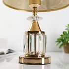 Лампа настольная с подсветкой «Кристал» 1×40 Вт Е27 золото 26×26×39 см RISALUX - Фото 5