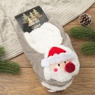 Носки-тапочки женские «Дед Мороз», размер 35-37 (длина стопы 23 см) - Фото 2