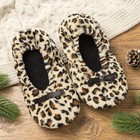 Носки-тапочки женские «Леопард», размер 35-37 (длина стопы 23 см) - Фото 1