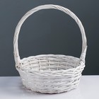 Корзина плетёная для хранения, ива, овальная, белая, набор 5 шт. - Фото 3