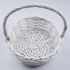 Корзина плетёная для хранения, ива, овальная, белая, набор 5 шт. - Фото 5