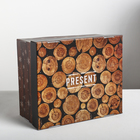 Складная коробка «Present», 31,2 × 25,6 × 16,1 см - Фото 2
