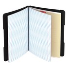 Тетради А5+, 2 х 48 листов в клетку ErichKrause "FolderBook", в пластиковой папке, на резинках, блок офсет, белизна 100%, чёрная - фото 8474806