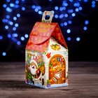 Коробка картонная "Веселый Дед Мороз", 9,1 х 7 х 15,7 см - Фото 3