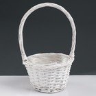 Корзина «Плетёнка»,  17×16/28 см,  ива - Фото 2