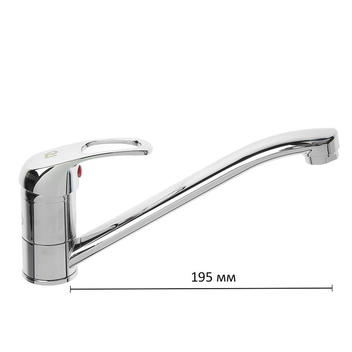 Смеситель для кухни ROEGEN RB001A, однорычажный, цинк, хром - Фото 1