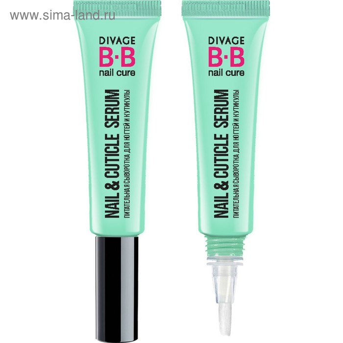Сыворотка для ногтей и кутикулы Divage Nail Cure BB, питательная, 12 мл - Фото 1