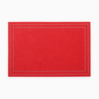 Салфетка сервировочная Доляна "Стиль", цв,красный,30*45 см, фетр - Фото 3