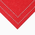Салфетка сервировочная Доляна "Стиль", цв,красный,30*45 см, фетр - Фото 4
