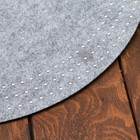 Салфетка сервировочная Доляна «Стиль», d=38 см, серая 4361023