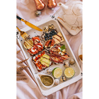 Тарелка керамическая для подачи Gold, d=15,5 см, цвет белый - фото 20952717