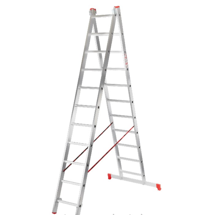 Лестница "Вихрь" ЛА 2х11, алюминиевая, двухсекционная, максимальная длина 6 м - фото 1896744457