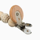 Держатель для соски - пустышки M&B «Звезда», деревянный - Фото 4