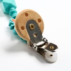 Держатель для соски - пустышки «Бабочка», деревянный, цвет бирюзовый - фото 50031550 Держатель для соски - пустышки «Бабочка», деревянный, цвет бирюзовый - фото 50031550