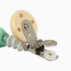 Держатель для соски - пустышки M&B «Радуга», деревянный, бирюзовый - Фото 4