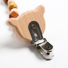 Держатель для соски - пустышки «Мишка», деревянный - Фото 3