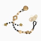 Держатель для соски - пустышки M&B «Звездочки», деревянный, золотой - Фото 8