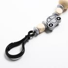 Держатель для соски - пустышки M&B «Звездочки», деревянный, серый - Фото 5