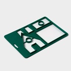 Форма для печенья новогодняя Доляна «Пряничный домик», пластик, 28×19 см, зелёная - Фото 3