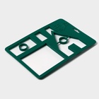 Форма для печенья новогодняя Доляна «Пряничный домик», пластик, 28×19 см, зелёная - Фото 4