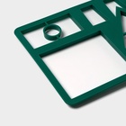 Форма для печенья новогодняя Доляна «Пряничный домик», пластик, 28×19 см, зелёная - Фото 5