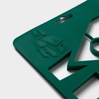 Форма для печенья новогодняя Доляна «Пряничный домик», пластик, 28×19 см, зелёная - Фото 7